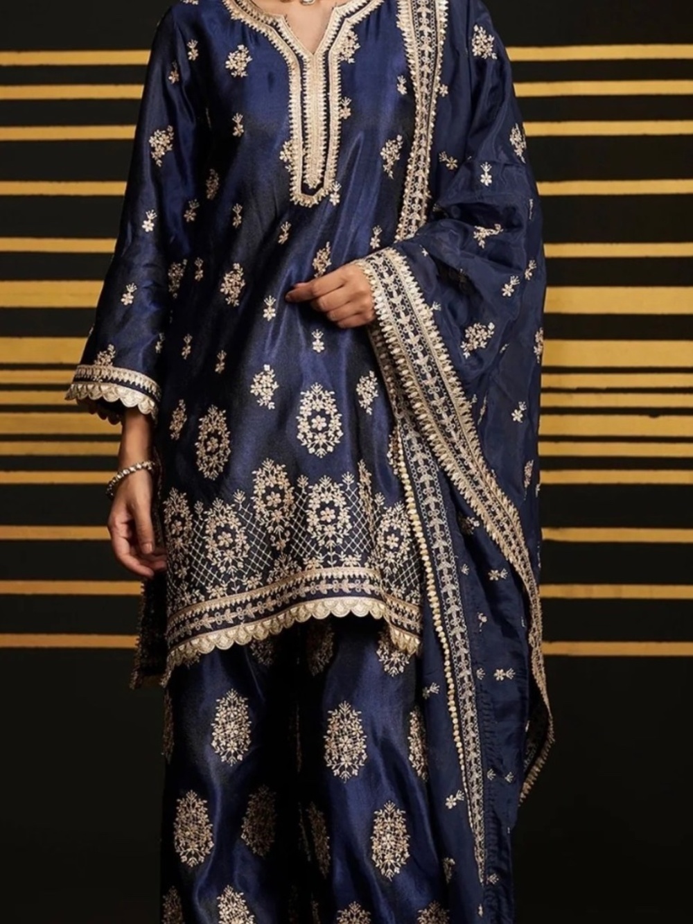 Mulmul Luxe Tissue 3 piece suit
